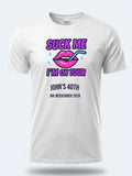 Personalised Banter Tee — white tee, front view