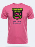 Personalised Banter Tee — pink tee, front view