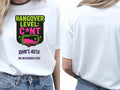Personalised Banter Tee — white tee, front and back view