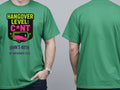 Personalised Banter Tee — irish green tee, front and back view