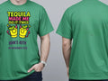 Personalised Banter Tee — irish green tee, front and back view