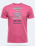 Personalised Banter Tee — pink tee, front view