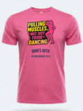 Personalised Banter Tee — pink tee, front view