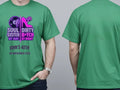 Personalised Banter Tee — irish green tee, front and back view