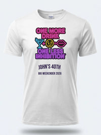 Personalised Banter Tee — white tee, front view