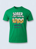 Personalised Banter Tee — irish green tee, front view