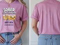 Personalised Banter Tee — azalea tee, front and back view