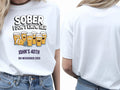 Personalised Banter Tee — white tee, front and back view