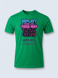 Personalised Banter Tee — irish green tee, front view
