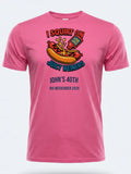 Personalised Banter Tee — pink tee, front view
