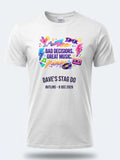 Personalised 80s Tee — white tee, front view