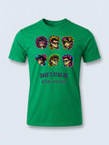Personalised 80s Tee — irish green tee, front view
