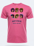 Personalised 80s Tee — pink tee, front view