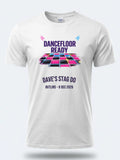 Personalised 80s Tee — white tee, front view