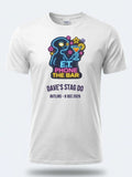Personalised 80s Tee — white tee, front view