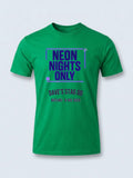 Personalised 80s Tee — irish green tee, front view