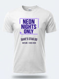 Personalised 80s Tee — white tee, front view