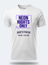 Personalised 80s Tee – Neon Night Only