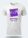 Personalised 80s Tee – Party like its 1989