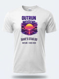 Personalised 80s Tee — white tee, front view