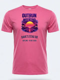 Personalised 80s Tee — pink tee, front view