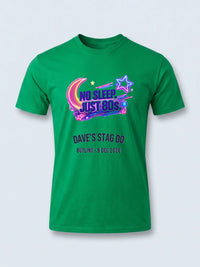 Personalised 80s Tee — irish green tee, front view