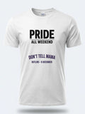 Personalised Pride Tee — white tee, front view
