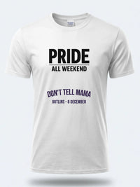 Personalised Pride Tee — white tee, front view
