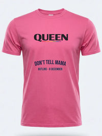 Personalised Pride Tee — pink tee, front view