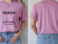 Personalised Pride Tee — azalea tee, front and back view
