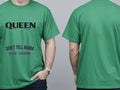 Personalised Pride Tee — irish green tee, front and back view