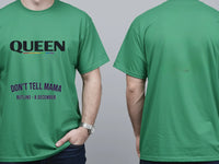 Personalised Pride Tee — irish green tee, front and back view