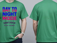 Personalised Ibiza Tee — irish green tee, front and back view