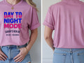 Personalised Ibiza Tee — azalea tee, front and back view