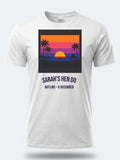 Personalised Ibiza Tee — white tee, front view