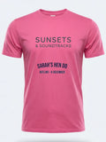 Personalised Ibiza Tee — pink tee, front view