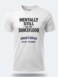 Personalised Bugged out Tee — white tee, front view