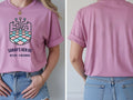 Personalised Bugged out Tee — azalea tee, front and back view