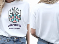 Personalised Bugged out Tee — white tee, front and back view