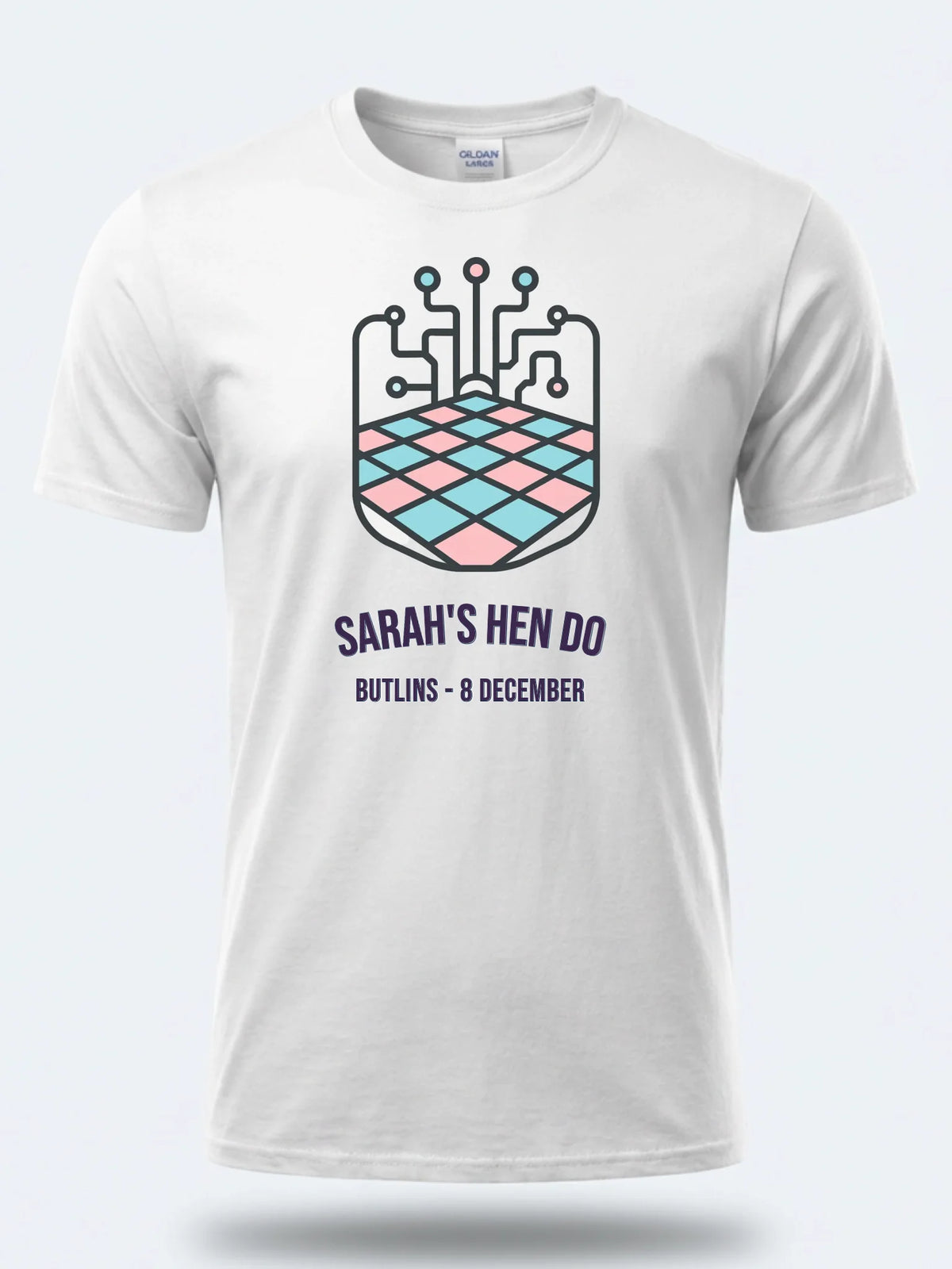 Personalised Bugged out Tee — white tee, front view