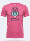 Personalised Bugged out Tee — pink tee, front view