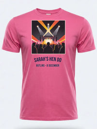 Personalised Bugged out Tee — pink tee, front view