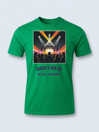 Personalised Bugged out Tee — irish green tee, front view