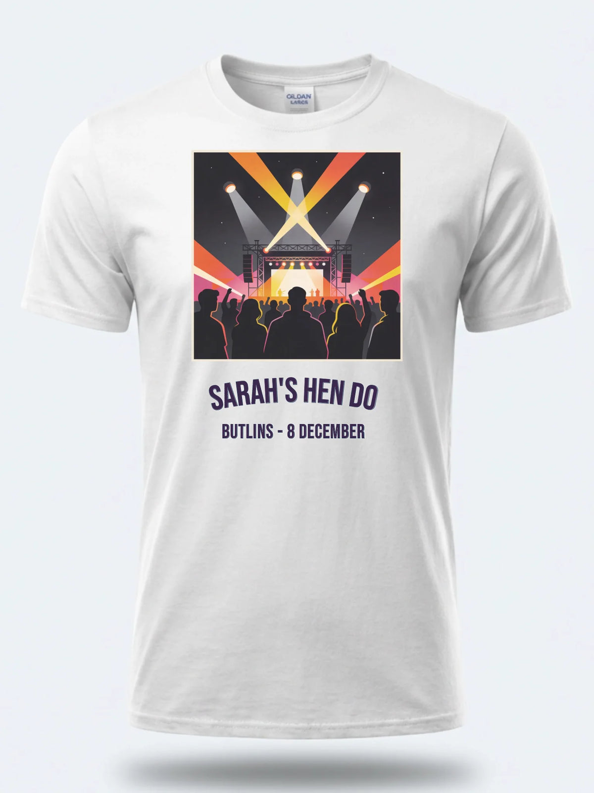 Personalised Bugged out Tee — white tee, front view