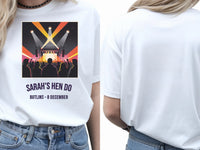 Personalised Bugged out Tee — white tee, front and back view