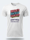 Personalised Hen Weekender Tee — white tee, front view