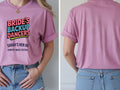 Personalised Hen Weekender Tee — azalea tee, front and back view
