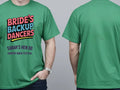 Personalised Hen Weekender Tee — irish green tee, front and back view
