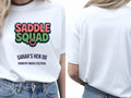 Personalised Country Weekender Tee — white tee, front and back view