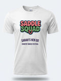 Personalised Country Weekender Tee — white tee, front view
